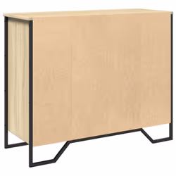 vidaXL Sideboard Storage Cupboard Cabinet Highboard Engineered Wood - sonoma oak, 91 x 35.5 x 74.5 cm - Additional view 5