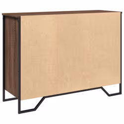 vidaXL Sideboard Storage Cupboard Cabinet Highboard Engineered Wood - brown oak, 101 x 35.5 x 74.5 cm - Additional view 5