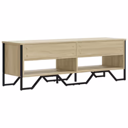 vidaXL TV Cabinet TV Stand TV Unit Media Cabinet Grey Sonoma Engineered Wood - sonoma oak, 122 x 34 x 41 cm - Additional view 5