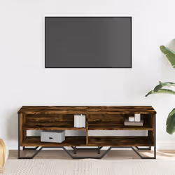 vidaXL TV Cabinet TV Stand TV Unit Media Cabinet Grey Sonoma Engineered Wood - smoked oak, 122 x 34 x 41 cm - Additional view 2