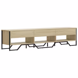 vidaXL TV Cabinet TV Stand TV Unit Media Cabinet Grey Sonoma Engineered Wood - sonoma oak, 180 x 34 x 41 cm - Additional view 5