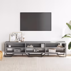 vidaXL TV Cabinet TV Stand TV Unit Media Cabinet Grey Sonoma Engineered Wood - grey sonoma, 180 x 34 x 41 cm - Additional view 2