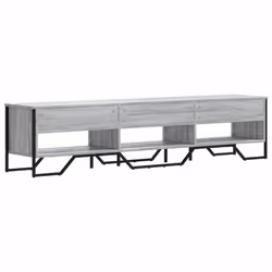 vidaXL TV Cabinet TV Stand TV Unit Media Cabinet Grey Sonoma Engineered Wood - grey sonoma, 180 x 34 x 41 cm - Additional view 5