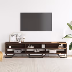 vidaXL TV Cabinet TV Stand TV Unit Media Cabinet Grey Sonoma Engineered Wood - brown oak, 180 x 34 x 41 cm - Additional view 2