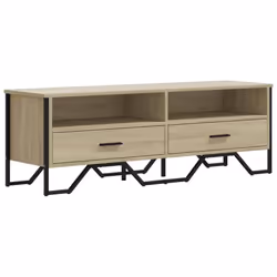 vidaXL TV Cabinet TV Stand TV Unit Media Cabinet Grey Sonoma Engineered Wood - sonoma oak