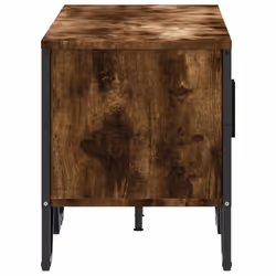 vidaXL TV Cabinet TV Stand TV Unit Media Cabinet Brown Oak Engineered Wood - smoked oak - Additional view 4
