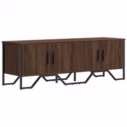 vidaXL TV Cabinet TV Stand TV Unit Media Cabinet Brown Oak Engineered Wood - brown oak