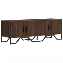 vidaXL TV Cabinet TV Stand TV Unit Media Cabinet Brown Oak Engineered Wood - brown oak