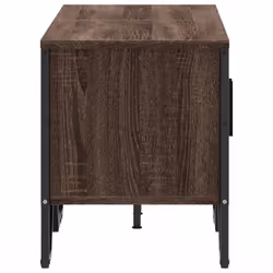 vidaXL TV Cabinet TV Stand TV Unit Media Cabinet Brown Oak Engineered Wood - brown oak - Additional view 4