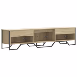 vidaXL TV Cabinet TV Stand TV Unit Entertainment Centre Black Engineered Wood - sonoma oak - Additional view 5