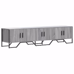 vidaXL TV Cabinet TV Stand TV Unit Entertainment Centre Black Engineered Wood - grey sonoma