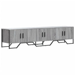 vidaXL TV Cabinet TV Stand TV Unit Entertainment Centre Black Engineered Wood - grey sonoma