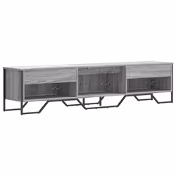 vidaXL TV Cabinet TV Stand TV Unit Entertainment Centre Black Engineered Wood - grey sonoma - Additional view 5