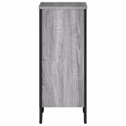 vidaXL Bookcase Bookshelf Book Rack Storage Cabinet Sonoma Oak Engineered Wood - grey sonoma, 50 x 31 x 74.5 cm - Additional view 4
