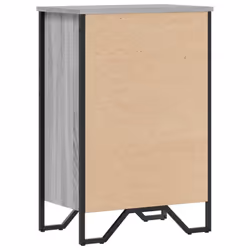 vidaXL Bookcase Bookshelf Book Rack Storage Cabinet Sonoma Oak Engineered Wood - grey sonoma, 50 x 31 x 74.5 cm - Additional view 5