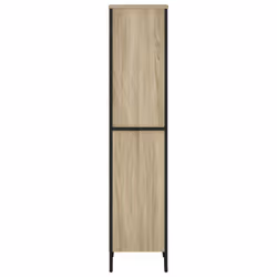 vidaXL Bookcase Bookshelf Book Rack Storage Cabinet Sonoma Oak Engineered Wood - sonoma oak, 50 x 31 x 137.5 cm - Additional view 4
