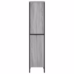 vidaXL Bookcase Bookshelf Book Rack Storage Cabinet Sonoma Oak Engineered Wood - grey sonoma, 50 x 31 x 137.5 cm - Additional view 4