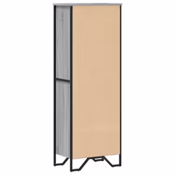 vidaXL Bookcase Bookshelf Book Rack Storage Cabinet Sonoma Oak Engineered Wood - grey sonoma, 50 x 31 x 137.5 cm - Additional view 5