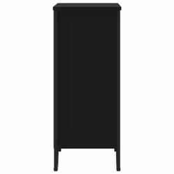 vidaXL Bookcase Bookshelf Book Rack Storage Cabinet Sonoma Oak Engineered Wood - black, 80 x 31 x 74.5 cm - Additional view 4