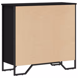 vidaXL Bookcase Bookshelf Book Rack Storage Cabinet Sonoma Oak Engineered Wood - black, 80 x 31 x 74.5 cm - Additional view 5