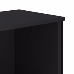 vidaXL Bookcase Bookshelf Book Rack Storage Cabinet Sonoma Oak Engineered Wood - black, 80 x 31 x 74.5 cm - Additional view 6