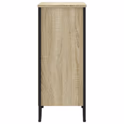 vidaXL Bookcase Bookshelf Book Rack Storage Cabinet Sonoma Oak Engineered Wood - sonoma oak, 80 x 31 x 74.5 cm - Additional view 4