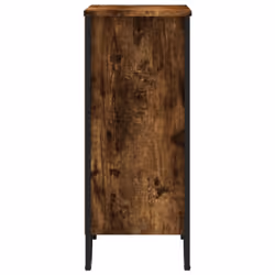vidaXL Bookcase Bookshelf Book Rack Storage Cabinet Sonoma Oak Engineered Wood - smoked oak, 80 x 31 x 74.5 cm - Additional view 4