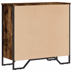 vidaXL Bookcase Bookshelf Book Rack Storage Cabinet Sonoma Oak Engineered Wood - smoked oak, 80 x 31 x 74.5 cm - Additional view 5