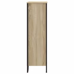 vidaXL Bookcase Bookshelf Book Rack Storage Cabinet Sonoma Oak Engineered Wood - sonoma oak, 80 x 31 x 106 cm - Additional view 4