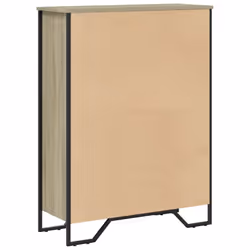 vidaXL Bookcase Bookshelf Book Rack Storage Cabinet Sonoma Oak Engineered Wood - sonoma oak, 80 x 31 x 106 cm - Additional view 5
