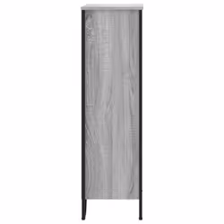 vidaXL Bookcase Bookshelf Book Rack Storage Cabinet Sonoma Oak Engineered Wood - grey sonoma, 80 x 31 x 106 cm - Additional view 4