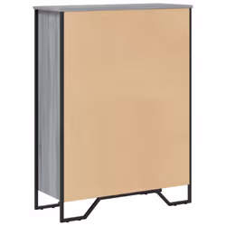 vidaXL Bookcase Bookshelf Book Rack Storage Cabinet Sonoma Oak Engineered Wood - grey sonoma, 80 x 31 x 106 cm - Additional view 5