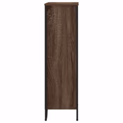vidaXL Bookcase Bookshelf Book Rack Storage Cabinet Sonoma Oak Engineered Wood - brown oak, 80 x 31 x 106 cm - Additional view 4
