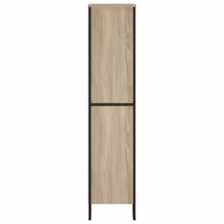 vidaXL Bookcase Bookshelf Book Rack Storage Cabinet Sonoma Oak Engineered Wood - sonoma oak, 80 x 31 x 137.5 cm - Additional view 4