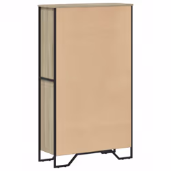 vidaXL Bookcase Bookshelf Book Rack Storage Cabinet Sonoma Oak Engineered Wood - sonoma oak, 80 x 31 x 137.5 cm - Additional view 5