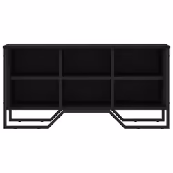 vidaXL Shoe Cabinet Shoe Storage Cupboard Shoe Rack Black Engineered Wood - Additional view 3