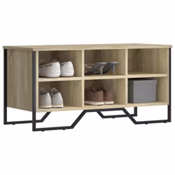 vidaXL Shoe Cabinet Shoe Storage Shelf Shoe Rack Sonoma Oak Engineered Wood