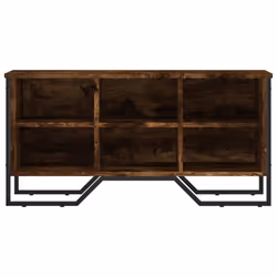 vidaXL Shoe Cabinet Shoe Storage Shelf Shoe Rack Smoked Oak Engineered Wood - Additional view 3
