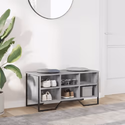 vidaXL Shoe Cabinet Shoe Storage Shelf Shoe Rack Grey Sonoma Engineered Wood