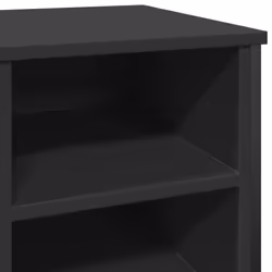vidaXL Shoe Cabinet Shoe Storage Cupboard Shoe Rack Black Engineered Wood - Additional view 6