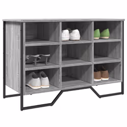 vidaXL Shoe Cabinet Shoe Storage Shelf Shoe Rack Grey Sonoma Engineered Wood