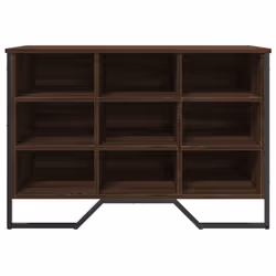 vidaXL Shoe Cabinet Shoe Storage Shelf Shoe Rack Brown Oak Engineered Wood - Additional view 3