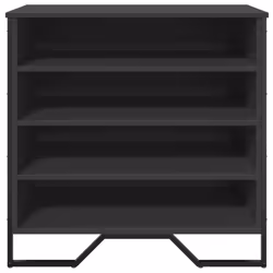 vidaXL Shoe Cabinet Shoe Storage Cupboard Shoe Rack Black Engineered Wood