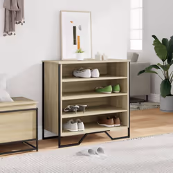 vidaXL Shoe Cabinet Shoe Storage Shelf Shoe Rack Sonoma Oak Engineered Wood