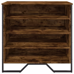 vidaXL Shoe Cabinet Shoe Storage Shelf Shoe Rack Smoked Oak Engineered Wood - Additional view 3