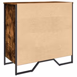 vidaXL Shoe Cabinet Shoe Storage Shelf Shoe Rack Smoked Oak Engineered Wood - Additional view 5