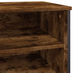 vidaXL Shoe Cabinet Shoe Storage Shelf Shoe Rack Smoked Oak Engineered Wood - Additional view 6