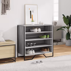 vidaXL Shoe Cabinet Shoe Storage Shelf Shoe Rack Grey Sonoma Engineered Wood