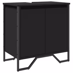 VidaXL 848654, Black, Metal, Wood, 600 mm, 350 mm, 600 mm, 1 pc(s)