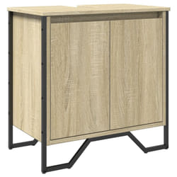 vidaXL Bathroom Sink Cabinet Storage Cupboard Vanity Unit Engineered Wood - sonoma oak